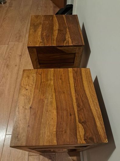 Wooden Bedside Locker x 2