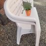 2 Stackable Flores Garden Benches (white) Image 3