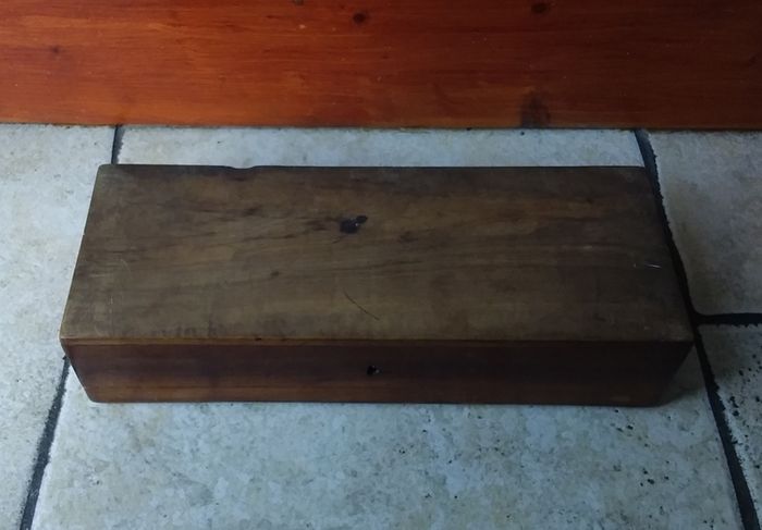 Antique - 19th Century Inlaid Walnut Glove Box
