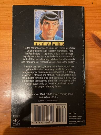 'Star Trek Memory Prime' book
