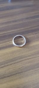 9 carat white gold 'Berker Bros' wedding band