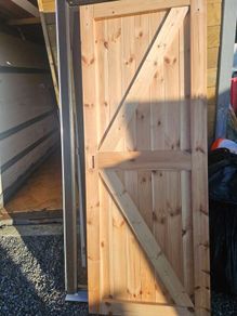 solid pine door suit shed