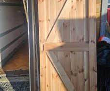 solid pine door suit shed