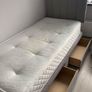 Brand New Stylish single Divan Beds.. Multiple Options Of Headboards. Tufted Memory Foam Mattresses Available. Drawers Storage Available Image 2
