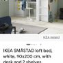 Ikea Loft Bed with desk and extra storage Image 7