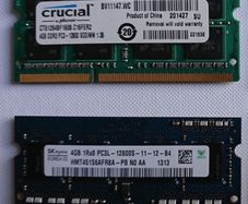 Ddr3-1600 Sodimm Ram For Laptop 1x 4gb Pc3-12800 + 1x 4gb Pc3l-12800s
