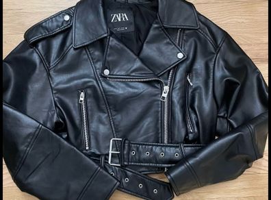 zara leather jacket
