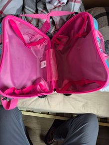Star unicorn wheelie kids hard travel case