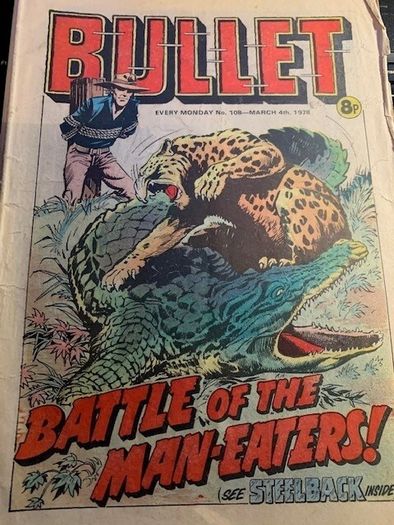 Bullet Comics - Issues 105,108,111-115- DC Thomson -Vintage UK Comics