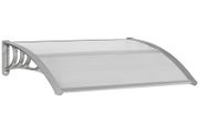 Door Canopy Awning Outdoor Window Rain Shelter Cover for Front/Back Door Porch Clear 100 x 75cm