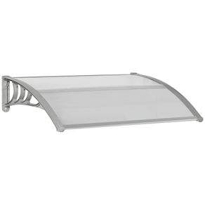 Door Canopy Awning Outdoor Window Rain Shelter Cover for Front/Back Door Porch Clear 100 x 75cm