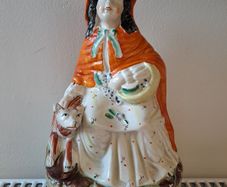 Vintage Red Riding Hood figurine