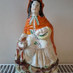 Vintage Red Riding Hood figurine