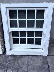 Double Glazed Sash Windows x3. 94 x50 cm  , 105 x 92 cm , 121 x 91 cm
