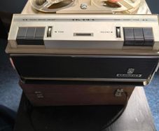 Record Player and Reel to Tape recorder