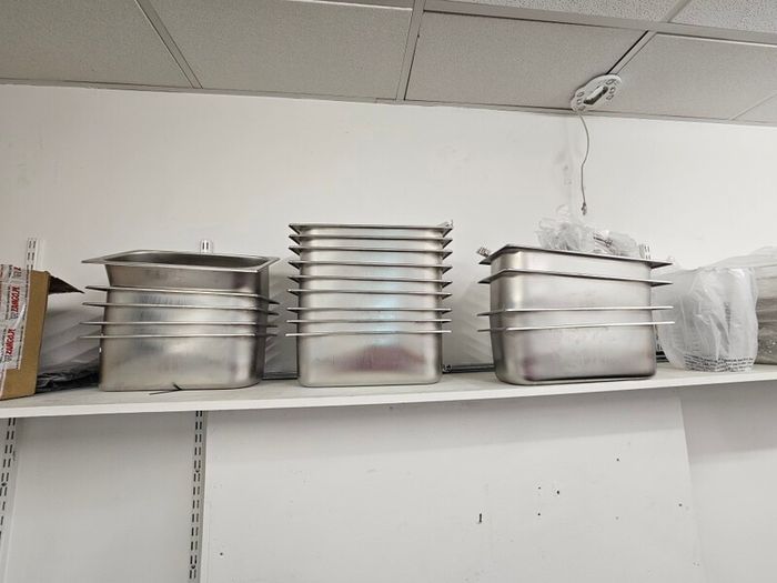 Ice cream/gelato pans and lids