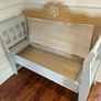 Wooden two seater bench Image 2