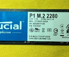 Crucial 1Tb SSD M2