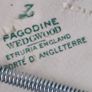 Vintage Pagodine Wedgwood Small Hanging Plat. Image 4