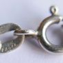 Vintage 925 Sterling Silver Pendant with Blue Stone on chain Image 7