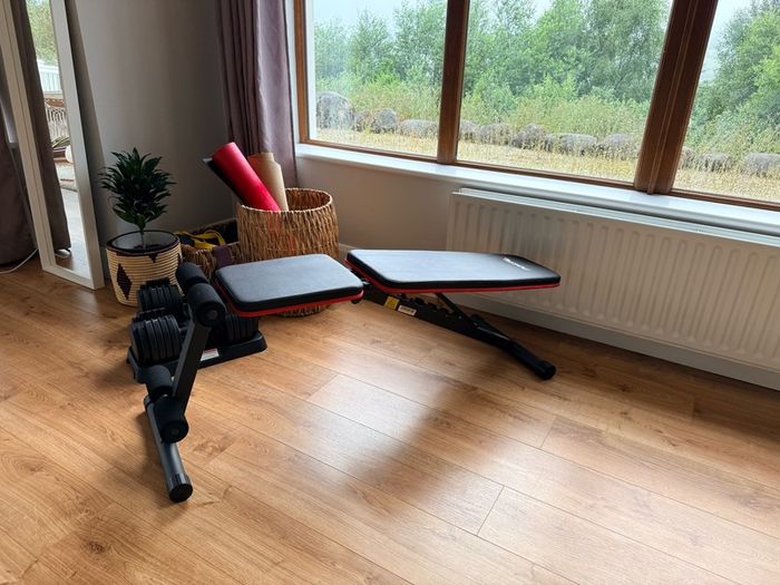 Dumbbell set 10Kg (2) and Adjustable Bench Bundle