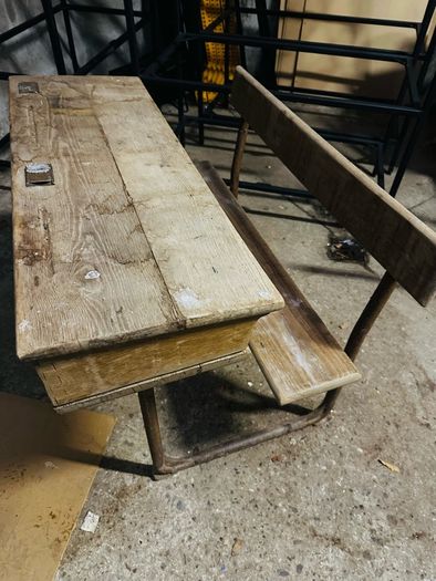 Vintage School Desk - Seats Two - Good Condition