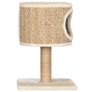 Cat Tree with Condo and Scratching Post 52 cm Seagrass Image 2