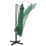 Cantilever Umbrella with Pole and LED Lights Green 300 cm Image 6