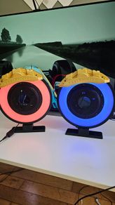 Pair of FastPrint3D SimHub LED Brake Discs + Long Cables - Brand New