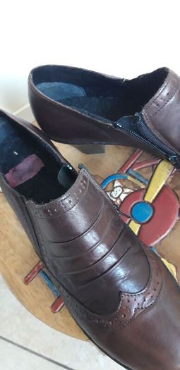 Rieker New Booties Soft Brown Leather 39