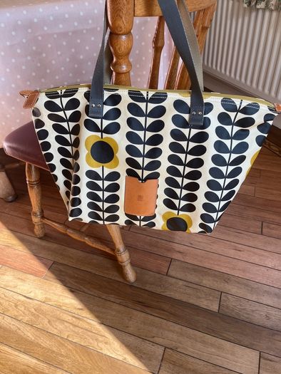 Orla Kiely Matte laminated cotton or oilcloth Tote/shopper bag