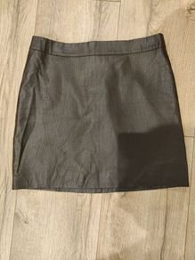 Oasis Burgundy faux leather mini