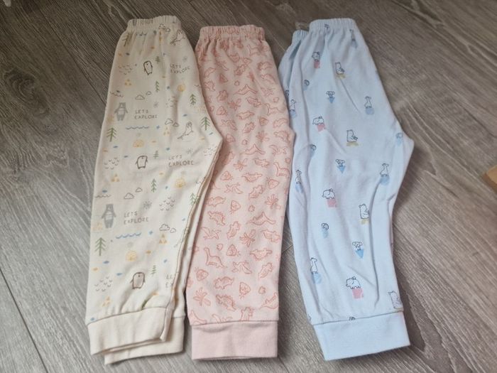 Baby pyjama pants x3 12-18m