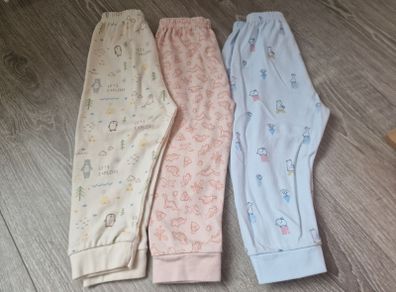 Baby pyjama pants x3 12-18m