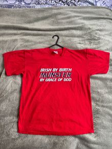 Irish By Birth Munster By Grace Of God Cotton T-Shirt M