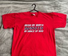 Irish By Birth Munster By Grace Of God Cotton T-Shirt M