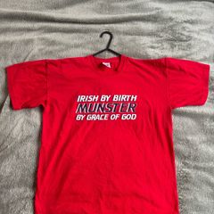 Irish By Birth Munster By Grace Of God Cotton T-Shirt M