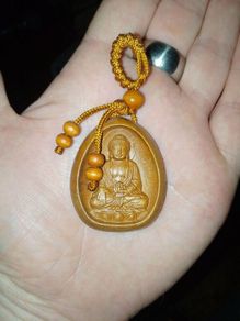 Wooden Buddha trinket