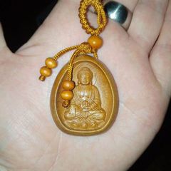 Wooden Buddha trinket