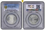 Ireland 1939 Silver Florin Two Shillings PCGS Uncirculated Details Scarce Uncirculated
