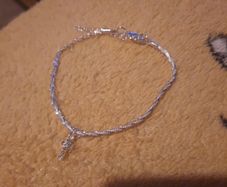 silver bracelet with cross