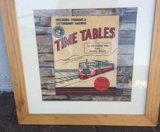 poster framed donegal strabane railway