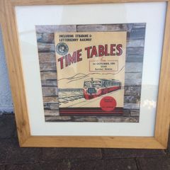 poster framed donegal strabane railway