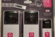 Byron twin pack Doorbell with Kinetic button(no Bateries needed)
