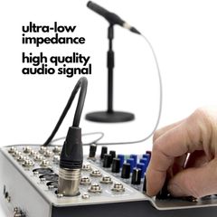 Microphone Speaker Lead Mic Cable Male XLR to Female XLR 1 Metre