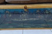unique hand made display case with hand painted backdrop Battle with Napoleon