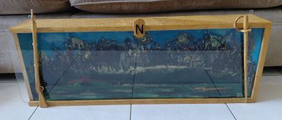 unique hand made display case with hand painted backdrop Battle with Napoleon
