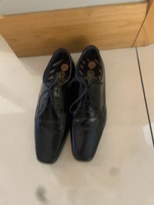 Base London black leather dress shoe