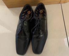 Base London black leather dress shoe