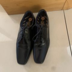 Base London black leather dress shoe